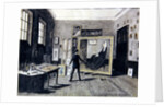 Whistler Painting in his Studio by Walter Greaves