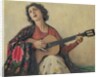 Woman with Guitar by School Greek