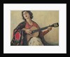 Woman with Guitar by School Greek