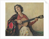 Woman with Guitar by School Greek