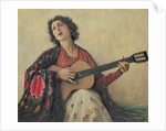 Woman with Guitar by School Greek