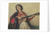 Woman with Guitar by School Greek