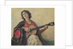 Woman with Guitar by School Greek
