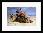A Nomad and His Camel Resting in the Desert, 1874 by Carl Haag