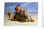 A Nomad and His Camel Resting in the Desert, 1874 by Carl Haag