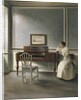 Woman Reading by a Piano, 1907 by Vilhelm Hammershoi