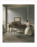 Woman Reading by a Piano, 1907 by Vilhelm Hammershoi