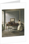 Woman Reading by a Piano, 1907 by Vilhelm Hammershoi