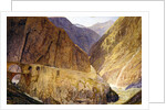The Devil's Bridge- St Gothard's Pass by Alfred William Hunt