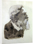 Portrait study of August Rodin by Gwen John