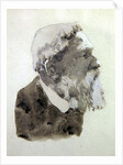 Portrait study of August Rodin by Gwen John