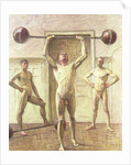Pushing Weights with Two Arms, Number 3, 1914 by Eugene Jansson