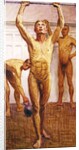 Pushing Weights with Two Arms, Number 1, 1911 by Eugene Jansson