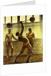 Lifting Weights with One Arm Number 2, 1914 by Eugene Jansson