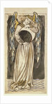 An Angel Holding a Waning Moon by William Morris