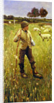 A Young Shepherd by School Newlyn