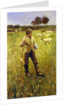 A Young Shepherd by School Newlyn