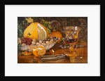 Still Life of Fruit, Nuts and Wine Glass, 1864 by John Edward Newton