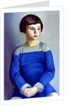Child in Blue, 1918 by Bernard Meninsky