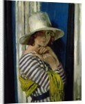 Mrs Hone in a Striped Dress, 1912 by William Orpen