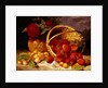 Still life of basket with strawberries and cherries, 1898 by Eloise Harriet Stannard