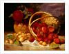 Still life of basket with strawberries and cherries, 1898 by Eloise Harriet Stannard