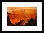 Volcano in Hawaii, 1888 by Jules Tavernier