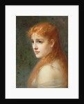 Young girl with red hair, 1895 by Franz Thone