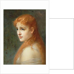 Young girl with red hair, 1895 by Franz Thone