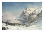 The Valley of Grindelwald, Winter, 1916 by Ernest Albert Waterlow