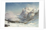 The Valley of Grindelwald, Winter, 1916 by Ernest Albert Waterlow