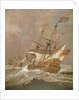 The English Ship Resolution in a Gale, c.1680 by Willem van de the Younger Velde