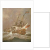 The English Ship Resolution in a Gale, c.1680 by Willem van de the Younger Velde