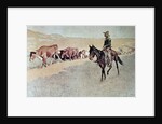 Trailing Texas Longhorns by Frederic Remington