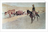 Trailing Texas Longhorns by Frederic Remington