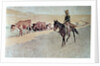 Trailing Texas Longhorns by Frederic Remington