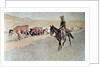 Trailing Texas Longhorns by Frederic Remington