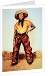 Texas Cowboy, c.1890 by Frederic Remington