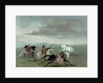 Comanche Feats of Martial Horsemanship, 1834 by George Catlin