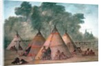 Sioux Village by George Catlin