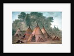 Sioux Village by George Catlin