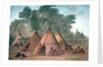 Sioux Village by George Catlin