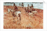 Sioux Indians on the Move by School American