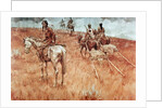 Sioux Indians on the Move by School American