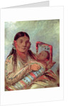 Sioux mother and baby, c.1830 by George Catlin