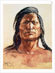 Shoshone Tribesman, 1899 by Charles Marion Russell