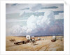 wagons couverts se dirigeant vers l'ouest by Newell Convers Wyeth