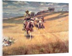 When wagon trails were dim by Charles Marion Russell