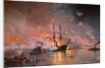 Capture of New Orleans by Union Flag Officer David G. Farragut, 24 April 1862 by Julian Oliver Davidson