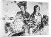 Eleanor of Aquitaine with a riding companion by French School